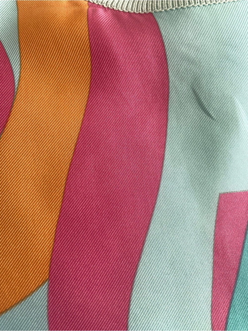 CELINE Paris Vintage 80s Abstract Geometric Print Top Size US2 / IT38 - Picture 9 of 9